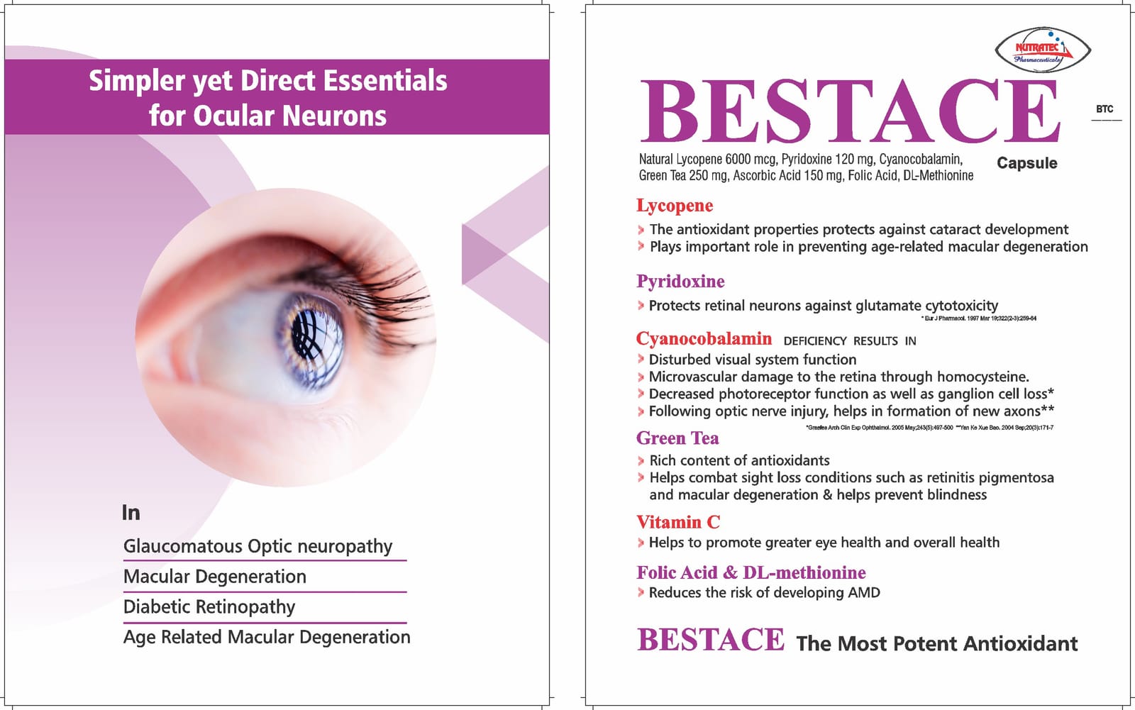 Bestace Capsules — Nutratec Pharmaceuticals product